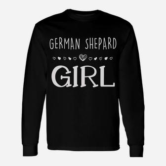 German Shepard Girl Awesome Pet Dog Lovers Long Sleeve T-Shirt - Seseable