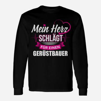 Gerüstbauer Gerüster Gerüstbau Herz Langarmshirts - Seseable