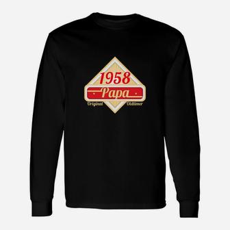 Gesschenk Für Papas Jahrgang 1958 Langarmshirts - Seseable