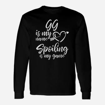 Gg Is My Name Spoiling Is My Game Christmas Long Sleeve T-Shirt - Seseable