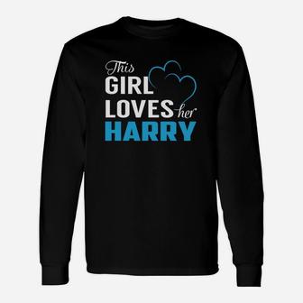 This Girl Loves Her Harry Name Shirts Long Sleeve T-Shirt - Seseable