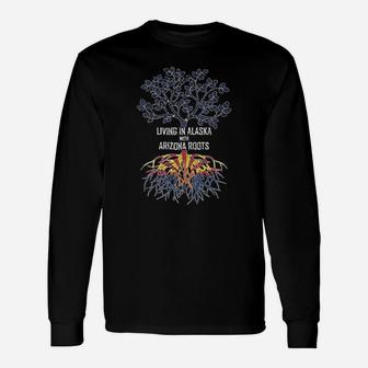 Girl Youth Living In Alaska With Arizona Roots Long Sleeve T-Shirt - Seseable
