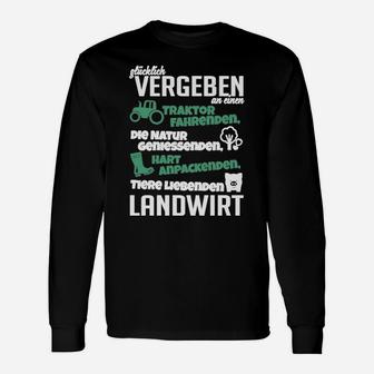 Glücklich Vergeben An Einen Landwirt Langarmshirts - Seseable