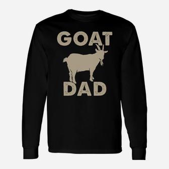 Goat Dad T-shirt Goat Apparel Long Sleeve T-Shirt - Seseable
