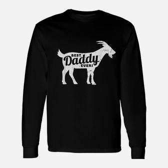 Goat Daddy Dad Farm Lover Fathers Day Long Sleeve T-Shirt - Seseable