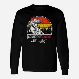 Godmothersaurus Dinosaur Godmother Saurus Long Sleeve T-Shirt - Seseable