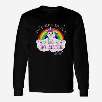 I Am Going To Be A Big Sister 2020 Unicorn Girl Long Sleeve T-Shirt - Seseable