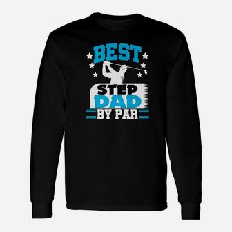 Golfing Best Dad By Par Golf Fathers Day Golfer Premium Long Sleeve T-Shirt - Seseable