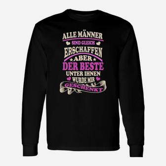 Grafik-Langarmshirts Männer, 'Beste Geschenk' Spruch - Einzigartiges Design - Seseable