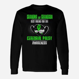 Grandma And Grandson Best Friend Of Life Cerebral Palsy Long Sleeve T-Shirt - Seseable