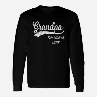 Grandpa Established 2018 New Granda Long Sleeve T-Shirt - Seseable