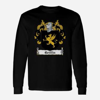 Griffin Coat Of Arms Irish Crests Long Sleeve T-Shirt - Seseable