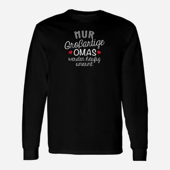 Großartige Omas Langarmshirts, Schwarzes Tee mit Spruch für Großmütter - Seseable