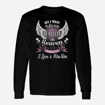 Guardian Dad From Daughter Sons Memorial Heaven Long Sleeve T-Shirt - Seseable