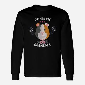 Guinea Pig Grandma And Christmas Long Sleeve T-Shirt - Seseable