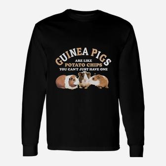 Guinea Pigs Are Like Potato Chips Guinea Pig T-shirt Long Sleeve T-Shirt - Seseable