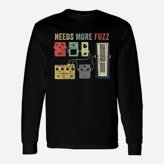 Guitar Player Pedal Board Guitarist Playing Guitar Long Sleeve T-Shirt - Seseable