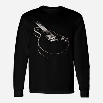 For Guitarist Cool Musician Electric Guitar Long Sleeve T-Shirt - Seseable