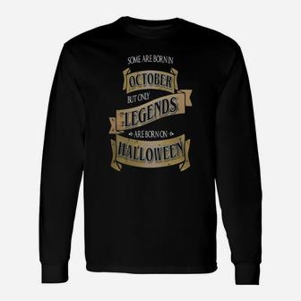 Halloween Birthday Long Sleeve T-Shirt - Seseable