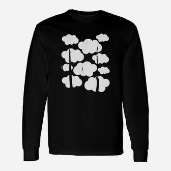 Halloween Costume White Clouds Long Sleeve T-Shirt - Seseable