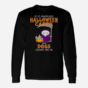 Halloween Dog Lover Last Minute Idea Long Sleeve T-Shirt - Seseable