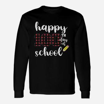 Happy 100th Day Of School For Teachers Long Sleeve T-Shirt - Seseable