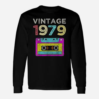 Happy Birthday Vintage 1979 Long Sleeve T-Shirt - Seseable