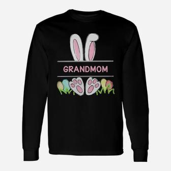 Happy Easter Bunny Grandmom Cute Long Sleeve T-Shirt - Seseable