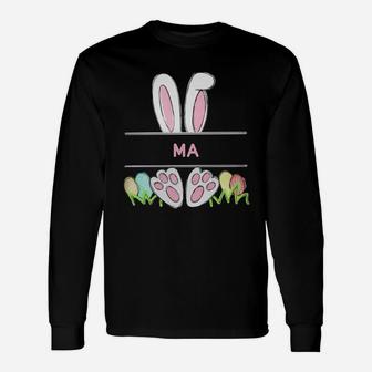 Happy Easter Bunny Ma Cute Long Sleeve T-Shirt - Seseable