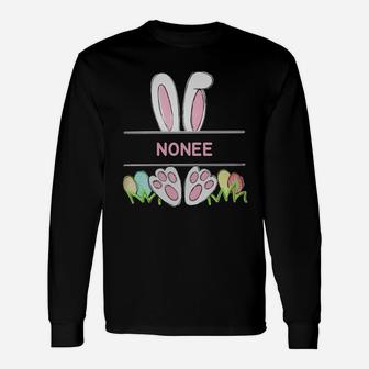 Happy Easter Bunny Nonee Cute Long Sleeve T-Shirt - Seseable