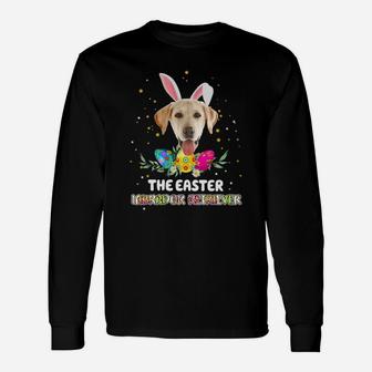 Happy Easter Cute Bunny Labrador Retriever Great For Dog Lovers Long Sleeve T-Shirt - Seseable