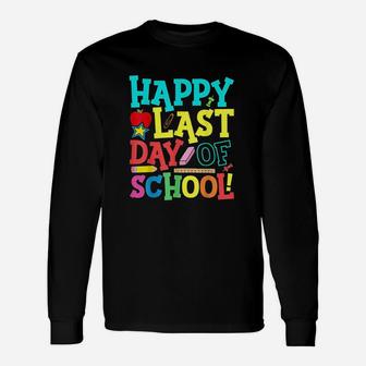 Happy Last Day Of School Teacher Boys Girls Long Sleeve T-Shirt - Seseable