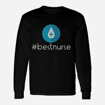 Hashtag Best Nurse Medical Rn Doctor Long Sleeve T-Shirt - Seseable