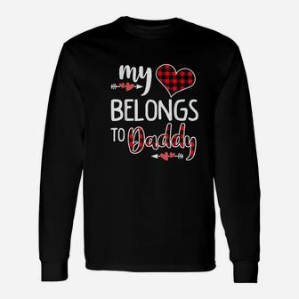 My Heart Belongs To Daddy Long Sleeve T-Shirt - Seseable