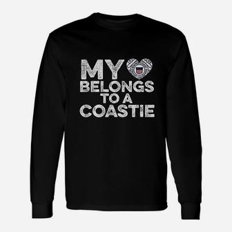 My Heart Belongs To A Guardsman Love Coast Guard Long Sleeve T-Shirt - Seseable