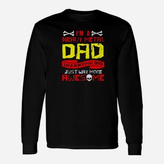 Heavy Metal Dad Rock Music Lovers Fathers Day Daddy Premium Long Sleeve T-Shirt - Seseable