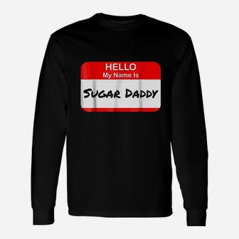 Hello My Name Is Daddy Pickup Charm Long Sleeve T-Shirt - Seseable