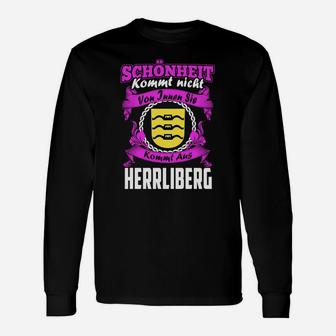 Herren Langarmshirts Schönheit kommt aus Herrliberg Lustiger Spruch - Seseable