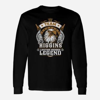 Higgins Team Legend, Higgins Tshirt Long Sleeve T-Shirt - Seseable