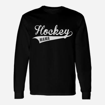 Hockey Mama Langarmshirts für Sportliche Mütter – Schwarz - Seseable