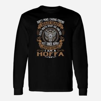 Hoffa Last Name, Surname Tshirt Long Sleeve T-Shirt - Seseable