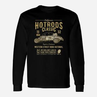Hot Rod Classic Rods National California Vintage Long Sleeve T-Shirt - Seseable