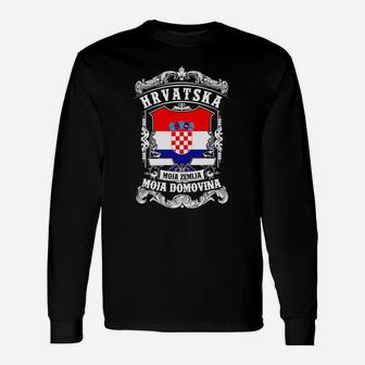 Hrvatska Kroatien Kroatien Langarmshirts - Seseable