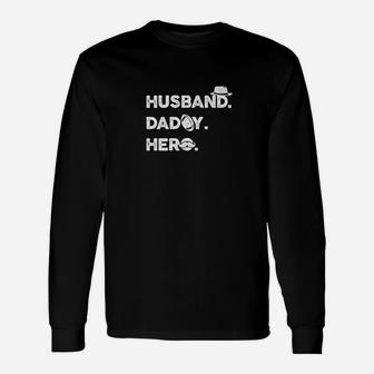 Husband Daddy Hero Best For Perfect Man Of Your Life Premium Long Sleeve T-Shirt - Seseable