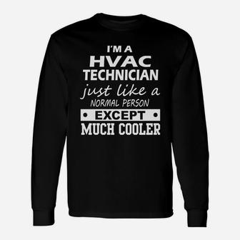 Hvac Technician Cooler Long Sleeve T-Shirt - Seseable