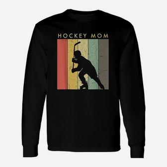 Ice Hockey Mom Retro Vintage Thoughtful Long Sleeve T-Shirt - Seseable