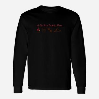 Ich Bin Ein Einfache Frau Mountain Langarmshirts - Seseable