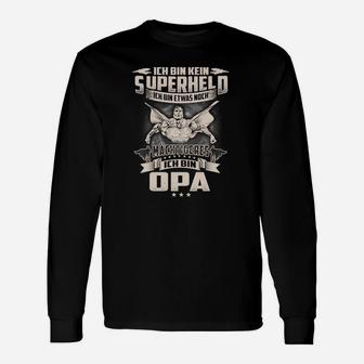 Ich bin kein Superheld, aber ich bin Opa Langarmshirts - Seseable