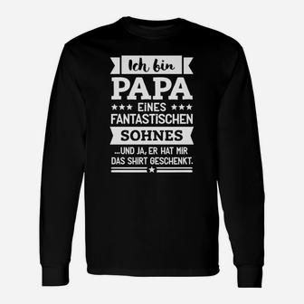 Ich Bin PAPA Fantastischen Sohnes Langarmshirts, Humorvolles Vatertags-Langarmshirts - Seseable