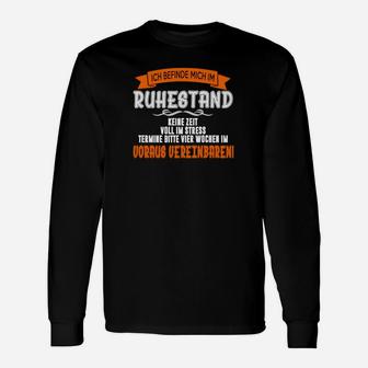 Ich Schlaffe Mich Im Ruhestand Langarmshirts - Seseable